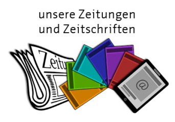 Grafik: Zeitschriftenliste Bibliothek Erfurt © Landeshauptstadt Erfurt, Stadtverwaltung Symbolbild für Zeitungen, Zeitschriften und elektronische Magazine
