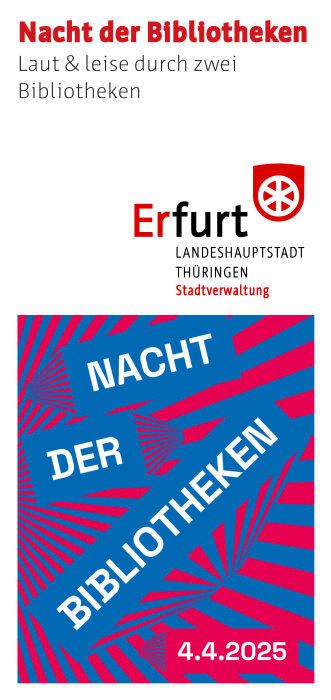 Titelbild des Programmflyers zu „Nacht der Bibliotheken“