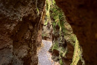 Foto: Fotoworkshop Landschaftsfotografie – Rundwanderung Schluchtentour bei Eisenach © Andreas Pflaum Eingang zur Drachenschlucht bei Eisenach