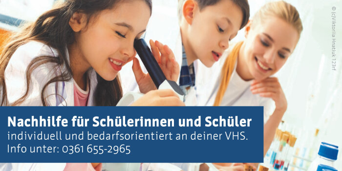 Interner Verweis: Nachhilfe an der Volkshochschule Erfurt