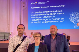 v.l.n.r: Andreas Dölle, Annegret Kramp-Karrenbauer, Torsten Haß
