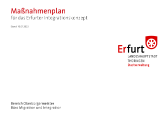 Maßnahmenplan zum Integrationskonzept Der Maßnahmenplan zum Integrationskonzept wurde im Juni 2021 vom Stadtrat beschlossen