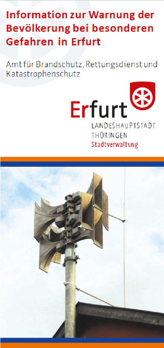 Flyer Warnung der Bevölkerung Flyer Warnung der Bevölkerung