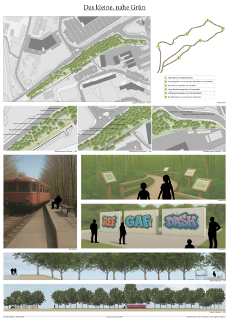 landschaftsarchitektonischer Entwurf für die Entwicklung einer Grünfläche in Erfurt