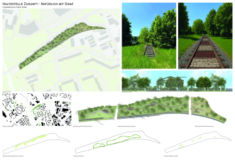 landschaftsarchitektonischer Entwurf für die Entwicklung einer Grünfläche in Erfurt