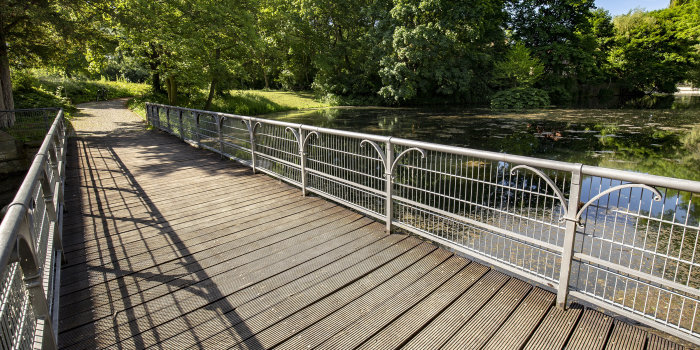 Brücke in Park.