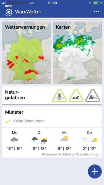 Smartphonedarstellung der Applikation