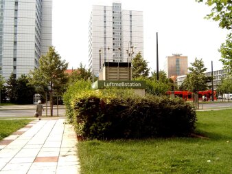 Foto: Luftmessstation Krämperstraße © Stadtverwaltung Erfurt Luftmessstation Krämperstraße