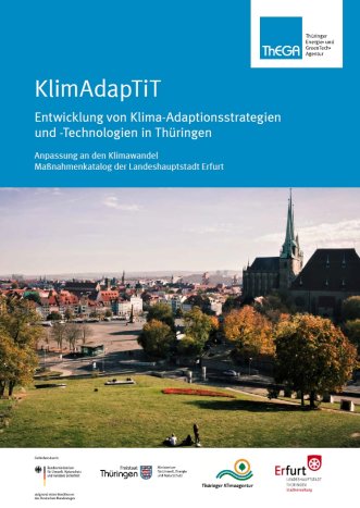 Titelbild des Maßnahmenkatalogs der Landeshauptstadt Erfurt für die Anpassung an den Klimawandel