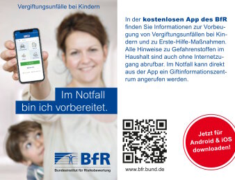 Infokarte des Bundesinstituts für Risikobewertung BfR-App