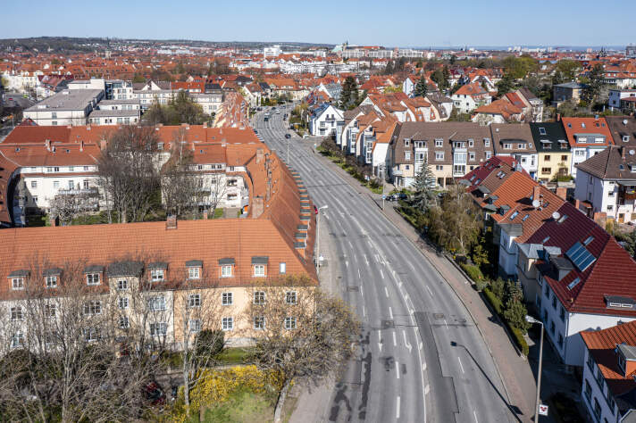 Drohnenaufnahme Clara-Zetkin-Strasse