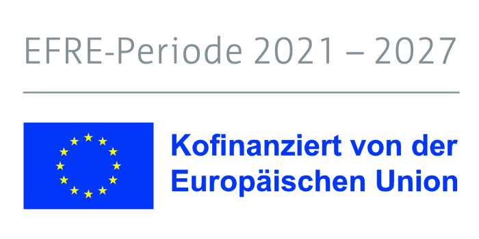Schriftzüge Efre für Thüringen mit Europäische Union