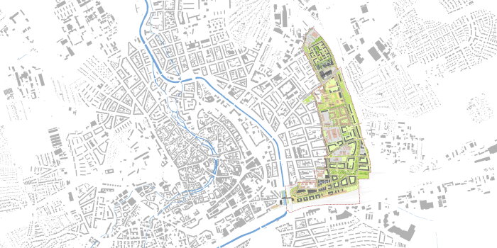 "Integriertes städtebauliches Rahmenkonzept Äußere Oststadt" - Lage im Stadtgebiet