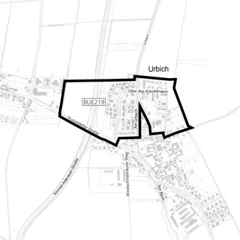 Geltungsbereich der 2. Änderung des Bebauungsplanes BUE219