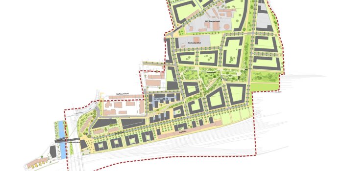 Äußere Oststadt - Projekt: Stadtteilpark Ost - Ausschnitt aus Integriertem städtebaulichen Rahmenkonzept