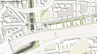Visualisierungen und Pläne für Bebauungen am Promenadendeck