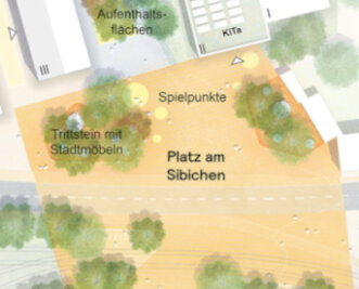 Auszug aus einer städtebaulichen Planung, Planungswettbewerb "Neue Mitte Erfurt Südost"