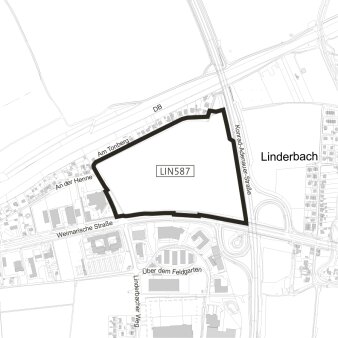 Geltungsbereich: LIN587 Anlage 1 Übersichtsskizze GB © Stadtverwaltung Erfurt Dargestellt der Geltungsbereich des betroffenen Gebietes