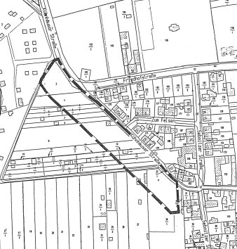 Ergänzungssatzung für den Ortsteil Gispersleben-Viti, Kühnhäuser Straße - Geltungsbereich