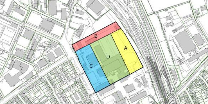 Realisierungswettbewerb „Wohnviertel Greifswalder Straße“, Darstellung aus Siegerentwurf für Teilbereiche A,B,C 