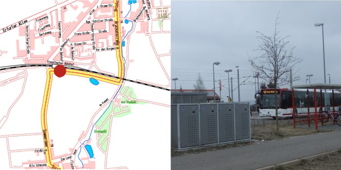 Foto: Fahrradboxen Vieselbach © Stadtverwaltung Erfurt Fahrradboxen Vieselbach