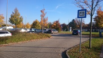 Auf dem Foto ist die Park-and-Ride-Anlage Hauptfriedhof zu sehen.