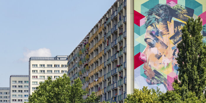 Foto: Johannesplatz Friedrich-Engels-Straße © Stadtverwaltung Erfurt Neubaublöcke