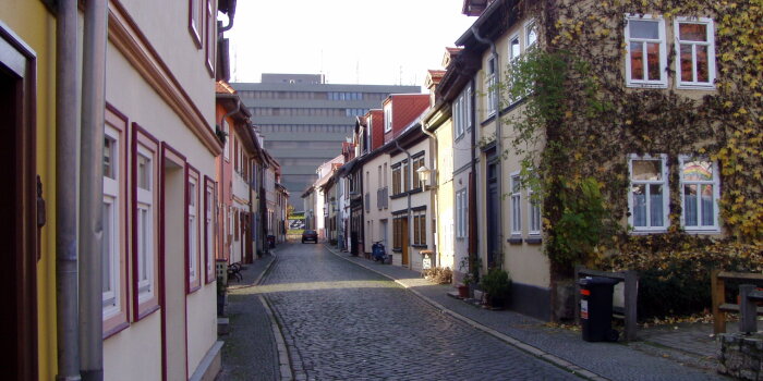 Foto: Glockengasse © Stadtverwaltung Erfurt Es handelt sich um ein Foto der Glockengasse.