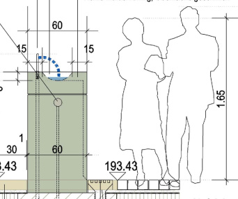 schematische Darstellung Trinkbrunnen und Wasserzählerschacht