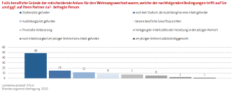 Säulendiagramm: Darstellung der entscheidenden beruflichen Gründe 