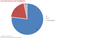 Kreisdiagramm: Die Darstellung zeigt die Nutzer, die Strom von den Stadtwerken beziehen