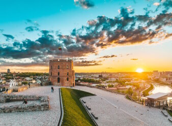 Gediminas Plateau mit Blick über die Altstadt