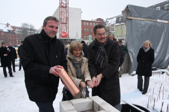 Grundsteinlegung zum Neubau Bürgeramt "Alte Feuerwache"