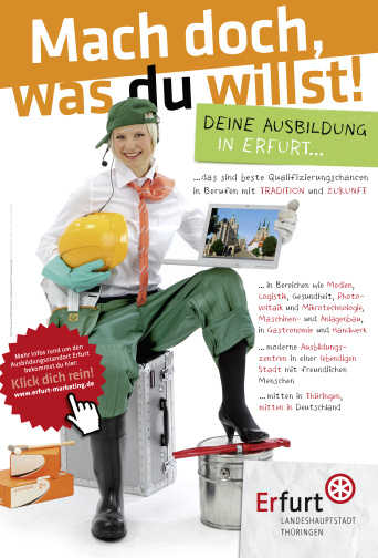 Plakat - Mach doch, was du willst! Deine Ausbildung in Erfurt