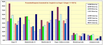 farbiges Säulendiagramm