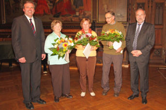 Preiverleihung beim Blumenschmuckwettbewerb 2011