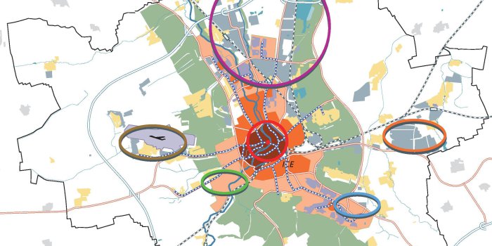 Grafik: ISEK-Leitbild 2020 © Büro für urbane Projekte Leipzig Kartenlayout