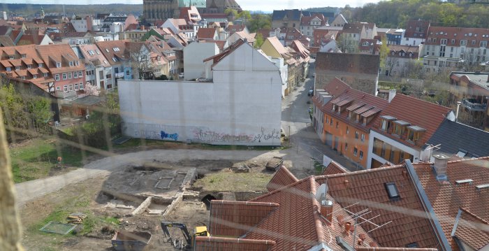 Ansicht auf die Freifläche Weiße Gasse