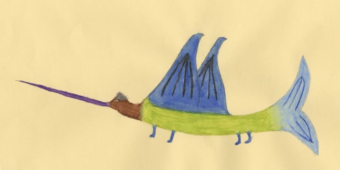 Bild: Stockfisch verrückt © Stadtverwaltung Erfurt / D. Urban Kinderzeichnung Stockfisch