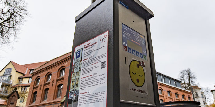 Ein Parkscheinautomat