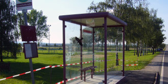 Wartehäuschen für Ersatzhaltestellen