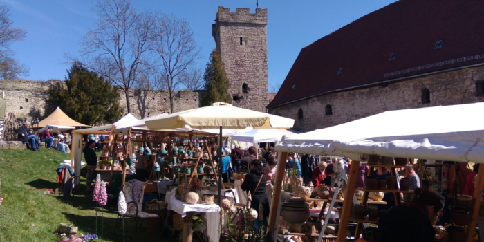 Das Veranstaltungsjahr auf der Wasserburg Kapellendorf beginnt: Auftakt mit Töpfermarkt und Kunstausstellung