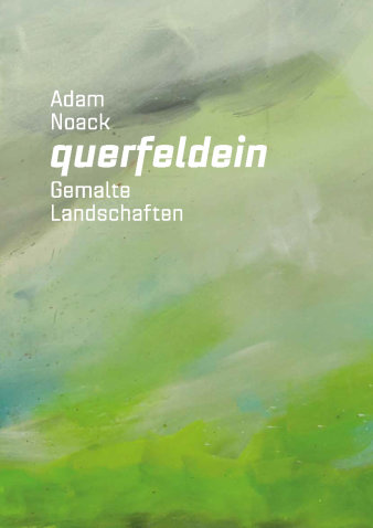 Ausschnitt eines farbigen Gemäldes in verschiedenen Grün- und Blau-Tönen