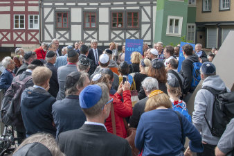 Gäste der Veranstaltung Thüringen trägt Kippa