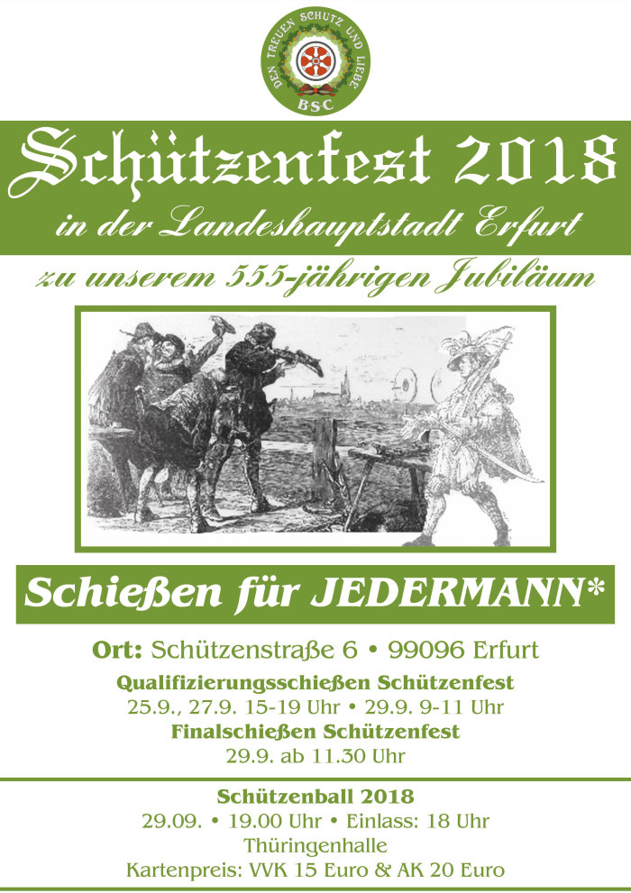 Plakat zum Schützenfest 2018 Ein nostalgisch gestaltetes Plakat