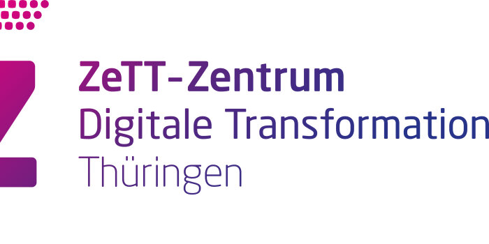 Ein Logo mit dem Großbuchstaben „Z“ und dem Text „Zett-Zentrum Digitale Transformation Thüringen“