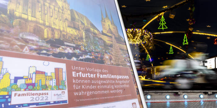Familienpasswoche auf dem Erfurter Weihnachtsmarkt eröffnet