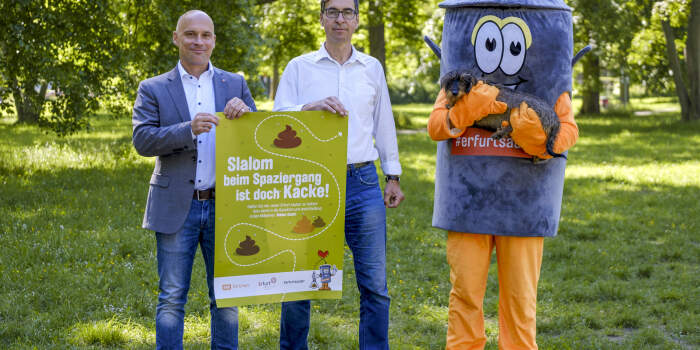 Kampagne gegen Hundehaufen in Erfurt