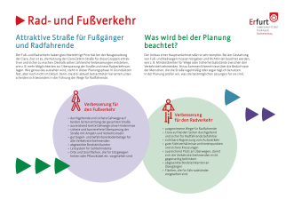 Die Tafel erklärt, welche Vorteile der Umbau der "Clara" für den Rad- und Fußverkehr bringt.