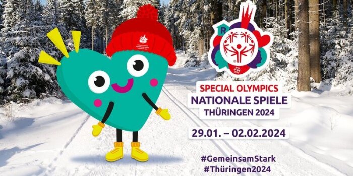 Das Maskottchen der Special Olympics Thüringen 2024.